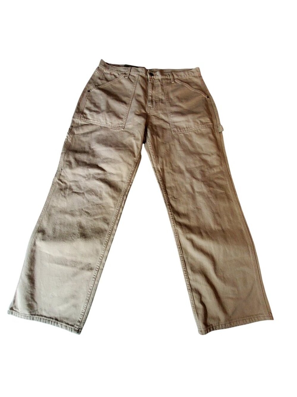 Goodfellow & Co Relaxed Straight Utility Pants W38 L32 Beige100% Cotton Workwear